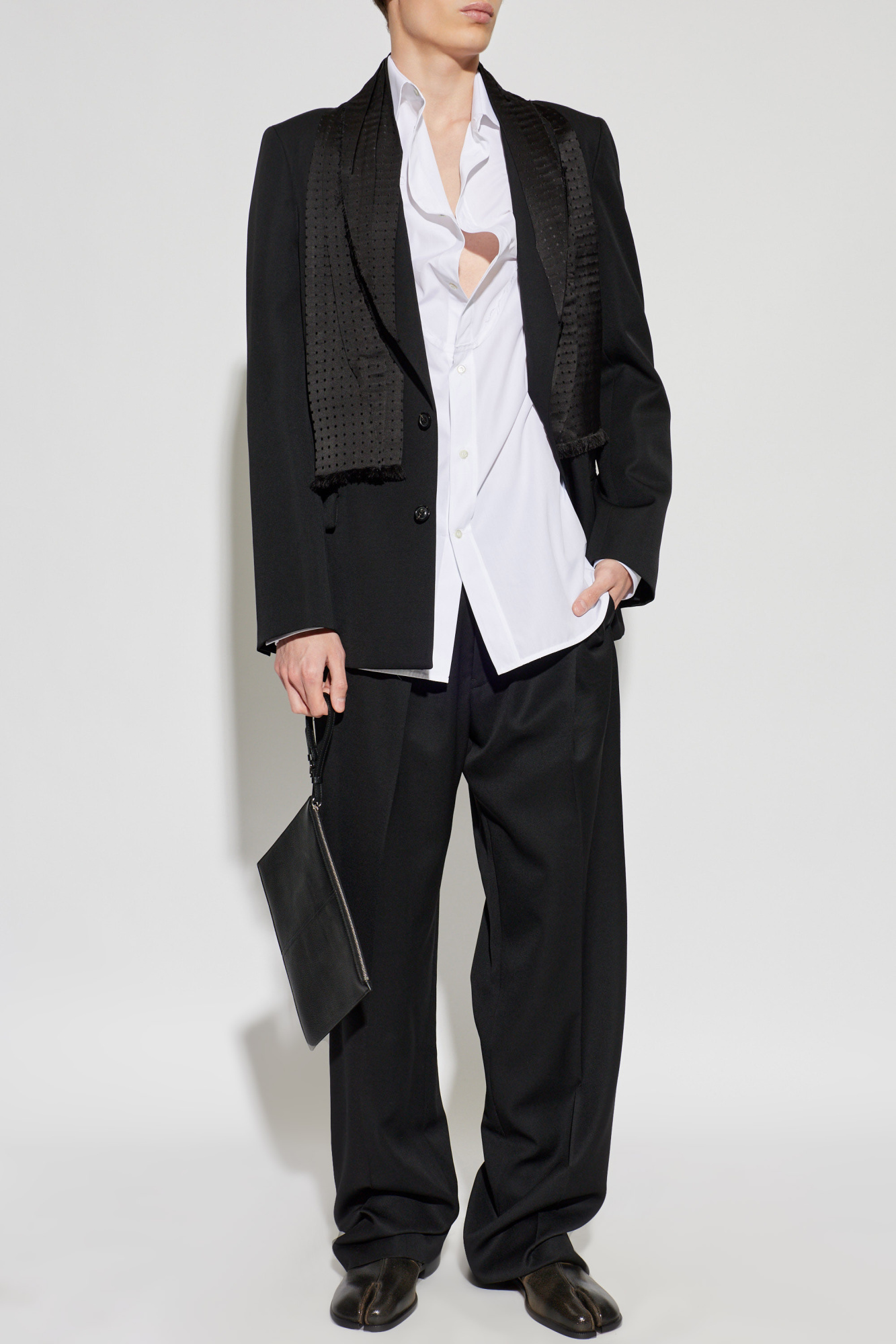 Maison Margiela Oversized shirt with raw-edge finish | Men's | Vitkac